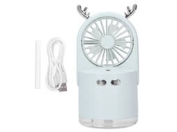 In 1 Usb Charging Spray Fan Portable Home Office Skin Moisturizing Mint Green