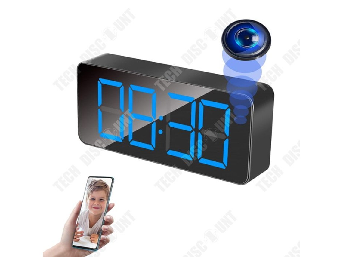 Câmara espiã 1080P HD Vigilância doméstica 2.4G / 5Ghz WiFi Mini Câmara oculta Câmara espiã WiFi com detecção de movimento TECH DISCOUNT