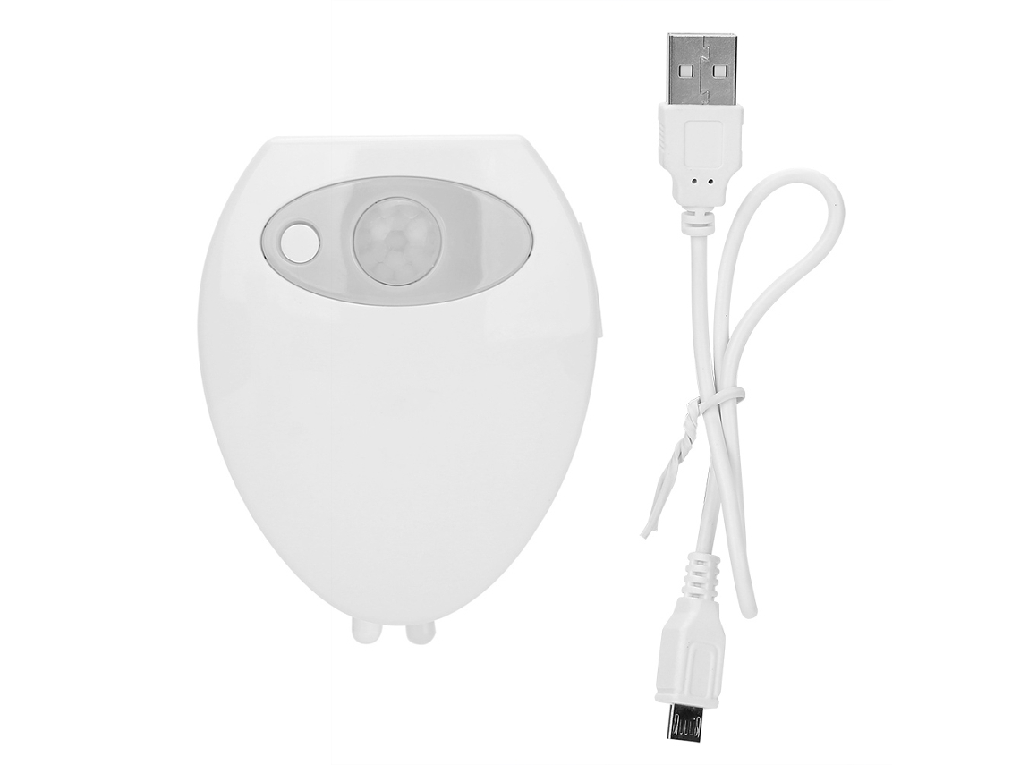 2026 luz Noturna para Inodoro com Sensor de Movimento, 16 Cores, Carga Usb e Luz Uv Led para Banheiro