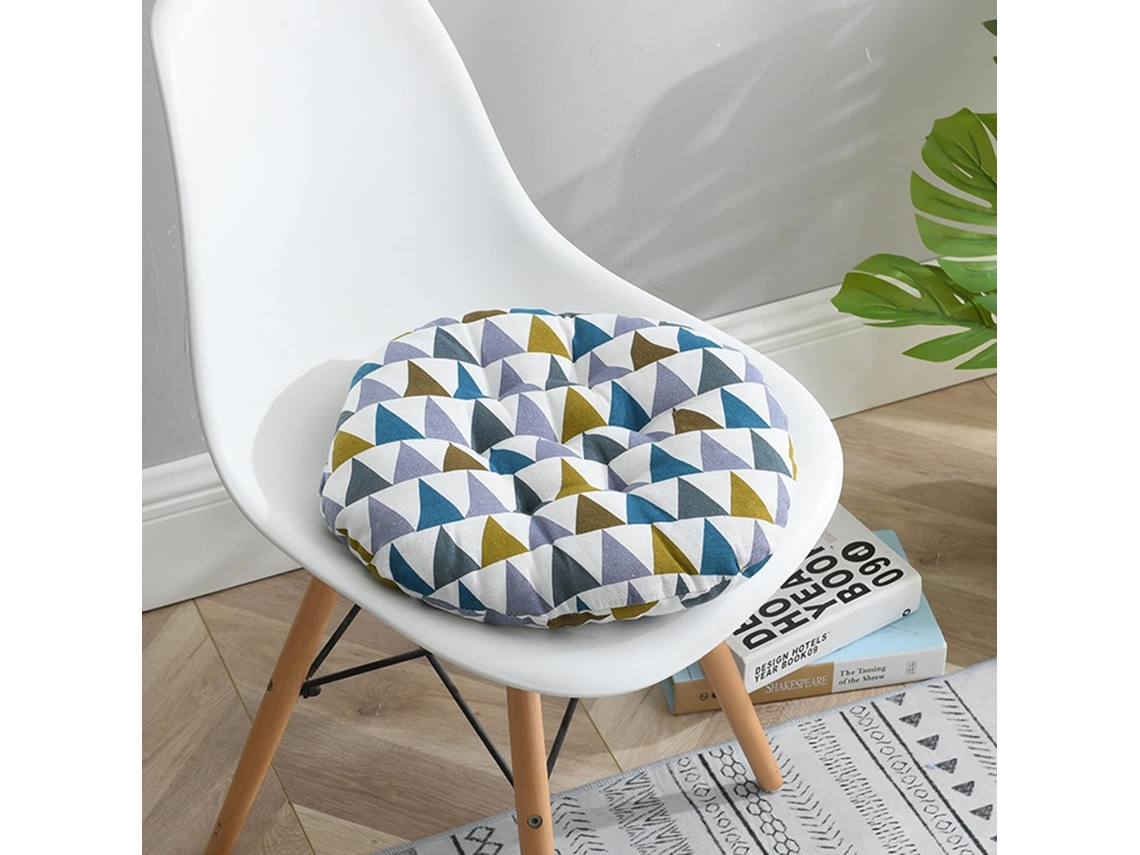 1 Almofada De Assento, Almofada Macia, Almofadas Redondas Coloridas Para Uso Interno E Externo, Sala De Jantar, Jardim