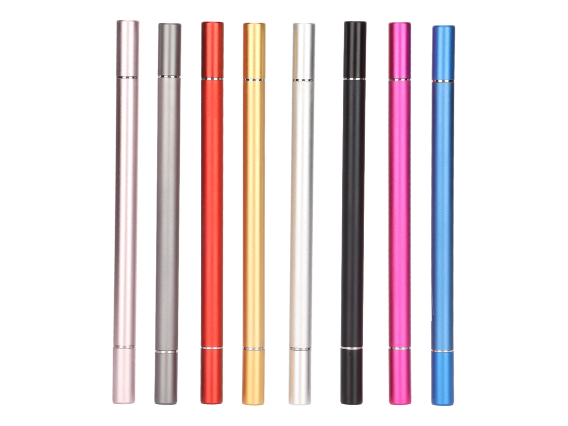 8pcs Caneta Estilo Com 2 Funções Para Iphone Ios Tablet Tela Tática Desenho Toque Sensível