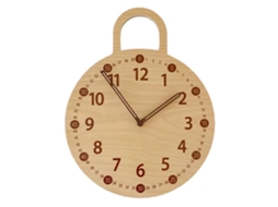 Ronjoe-reloj De Parede De Madeira Silencioso De 10 Polegadas Operado Por Pilhas Decorativo Para Crianças E Sala De Estar
