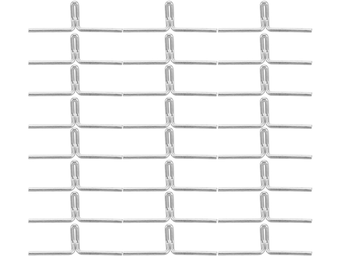Conjunto De 100-presilhas Metálicas Estrutura Cadeiras E Cintas Mobiliário, Em Aço Niquelado, Fixação Resistente E