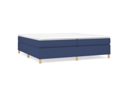 Box Spring Bed, Box Spring Beds Vidaxl Azul Tecido (200 X 200 Cm)