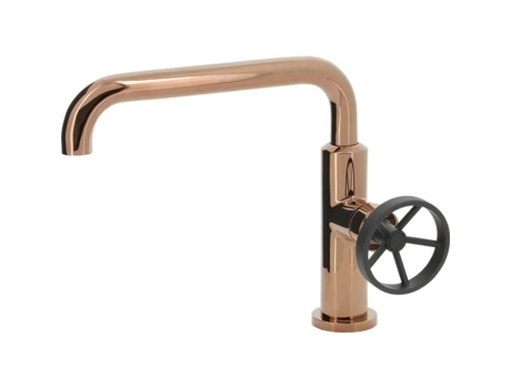Misturador para Lavatório Estilo Industrial Tratamento Pvd Ouro Rosa THERMADOR Vat15Rg