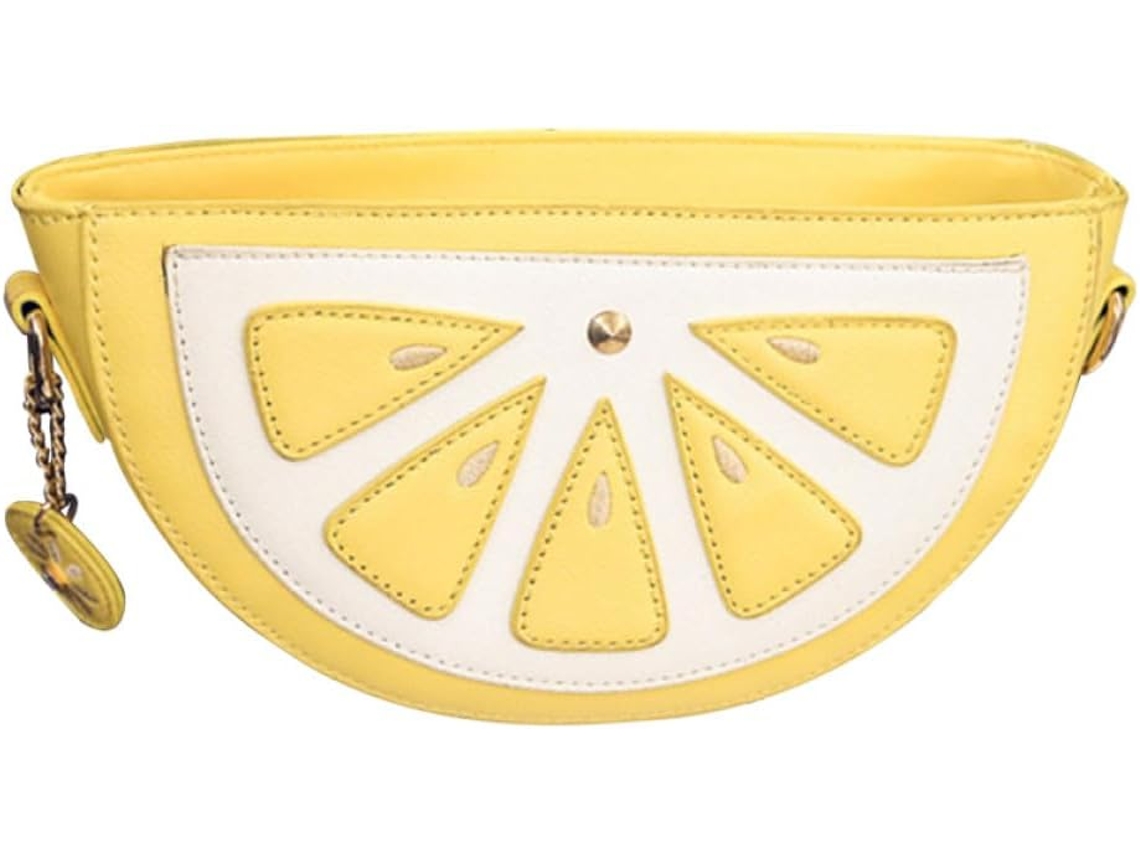 Bolsa De Ombro Feminina Com Estampa De Frutas, Estilo Simples, Em Poliéster Pu, Capacidade Moderada.