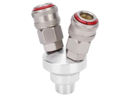 Conector Rápido 2 Vias Aço Carbono G1/2