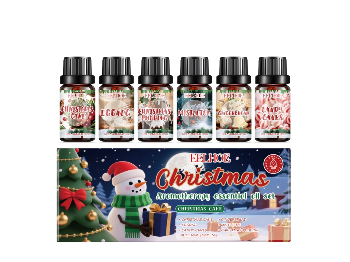 Kit de Óleos Essenciais LAXISCREED para Aromaterapia Natal, Relaxamento e Bem estar