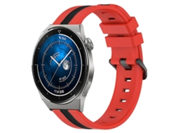 Pulseira De Silicone Bicolor Vertical De 43 Mm E 20 Mm Para Huawei Watch Gt3 Pro