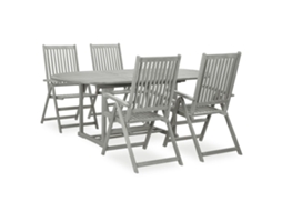 Garden Dining Set, Garden Dining Sets Vidaxl Cinzeto Madeira De Acácia (n/a)