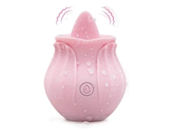 Vibrador clitoriano feminino, estimulação da língua do ponto G vaginal, brinquedo sexual rápido para orgasmo rosa, rosa