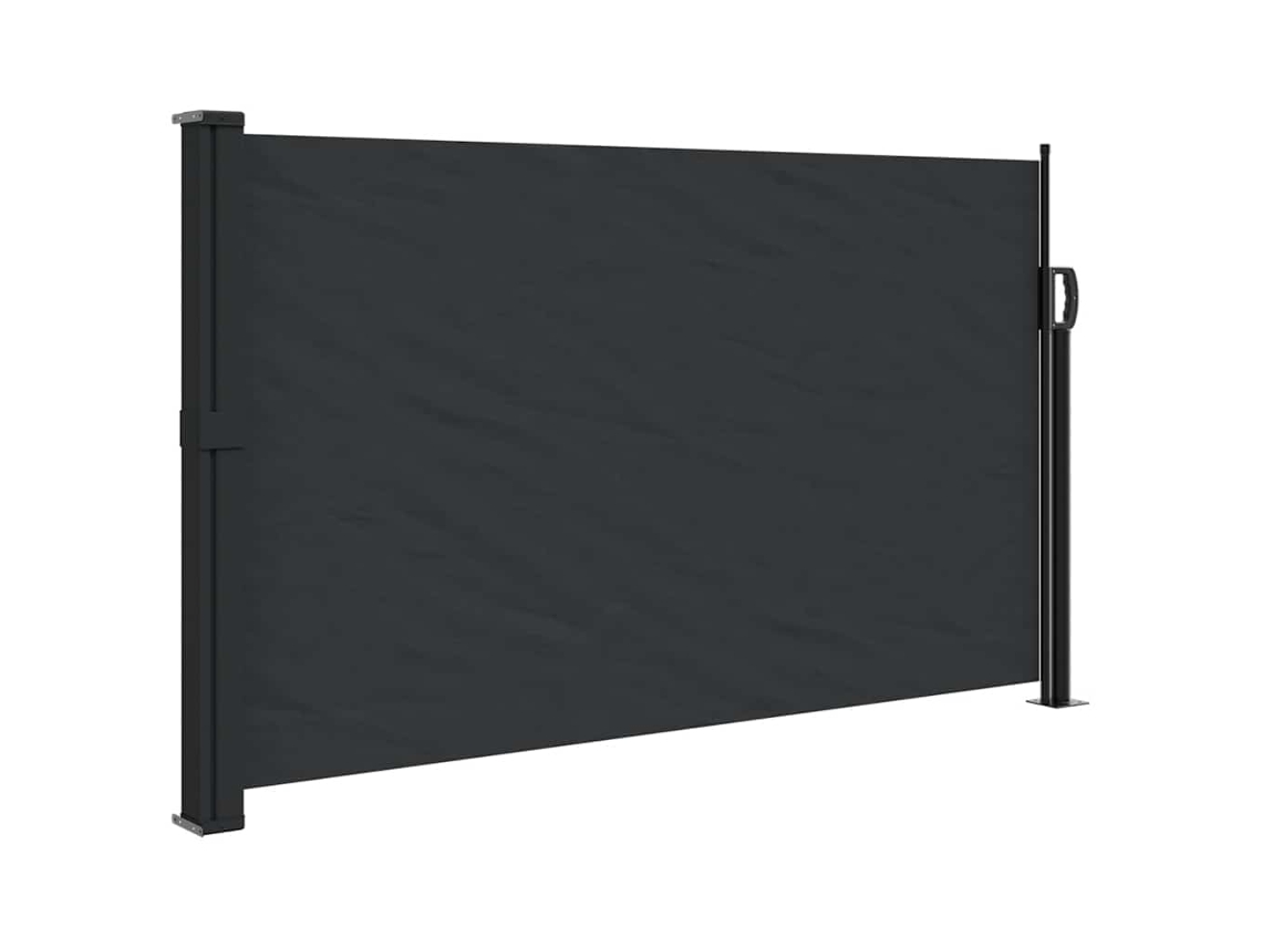 Retractable Side Awning, Retractable Side Awnings Vidaxl Preto Poliéster (120 X 600 Cm)