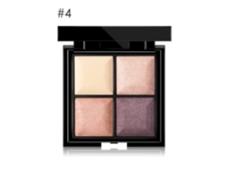 Paleta De Sombras De Olho Mate Glitter 4 Cores 4 Impermeável Sunflare