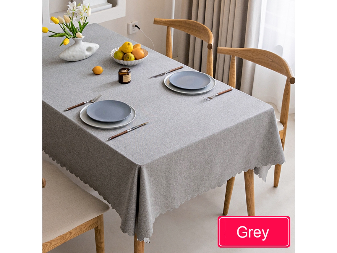 Toalha De Mesa Impermeável, Toalha De Mesa Nórdica De Algodão E Linho, Estilo Japonês, Toalhas De Mesa De Cor Sólida Para Mesa De Jantar, Mesa De Cent