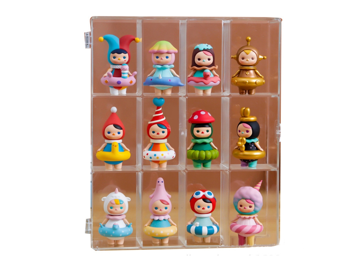 Gabinete De Exposição Transparente Com Fechamento Para Figuras E Bonecas, Suportes Para Colecionadores De Anime