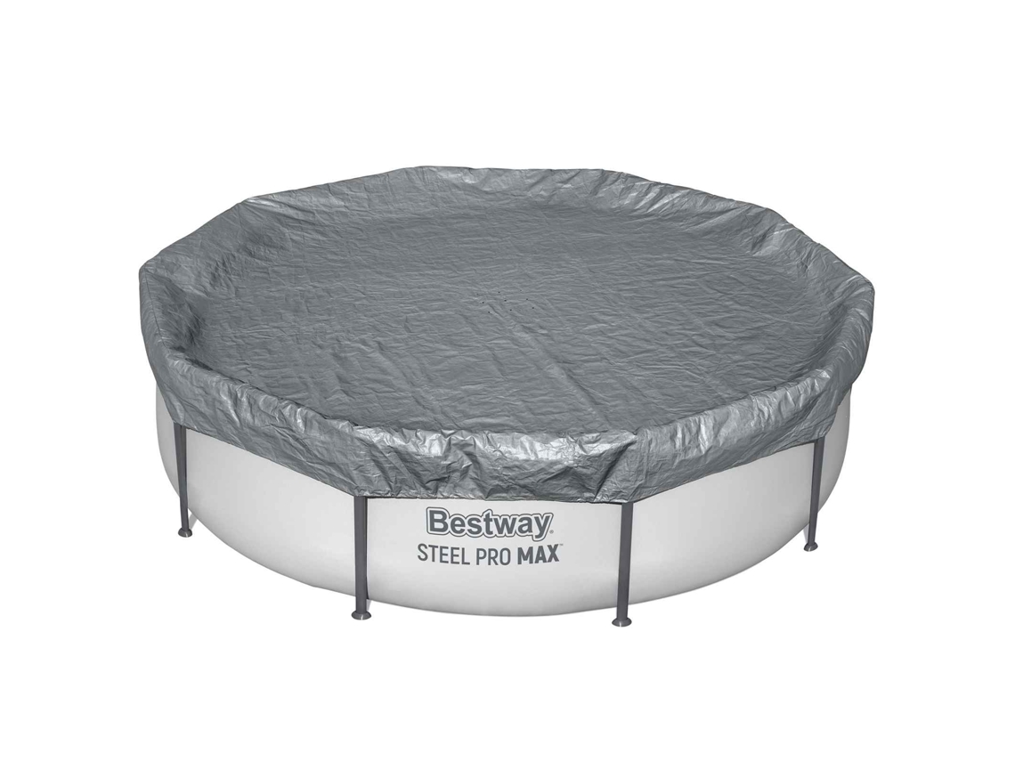 Conjunto 1 Capa Para Piscina Bestway Cinzento Poliéster (ø3,05 M)