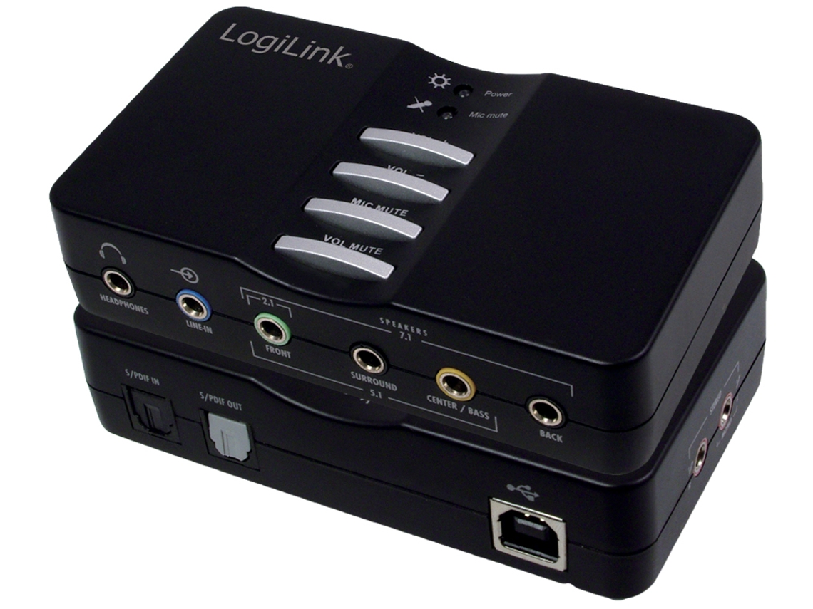 Caixa de Som LOGILINK 7.1 Usb 8 Canais Preta