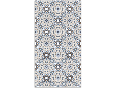 Tapete HOME & LIVING Hidráulica Tipo Oriental (Azul - 100 x 140 cm - Vinil)