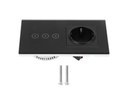 Interruptor inteligente Wi-Fi com conexão de parede Primerox 10a com controle por aplicativo e voz.