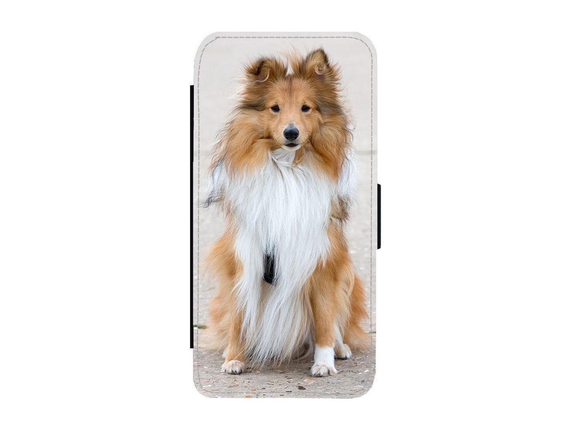 Capa Flip Para Iphone 17 Pro Max Com Estampa De Pastor De Shetland