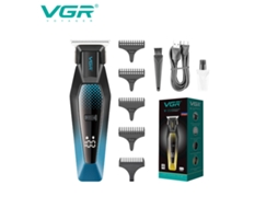 Máquina de Cortar Cabelo Elétrica com Aparador de Pelos, Visor Digital, Máquina de Cortar Cabelo Gravada MDUG (azul)