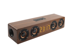 Coluna Bluetooth YIZHOOD Marrom