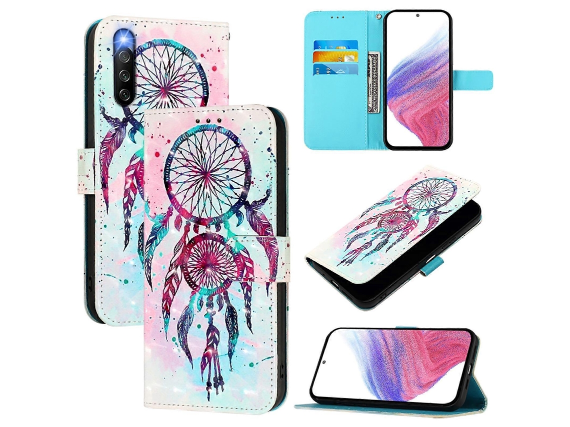 Capa De Celular De Couro Com Flip Horizontal E Pintura 3d