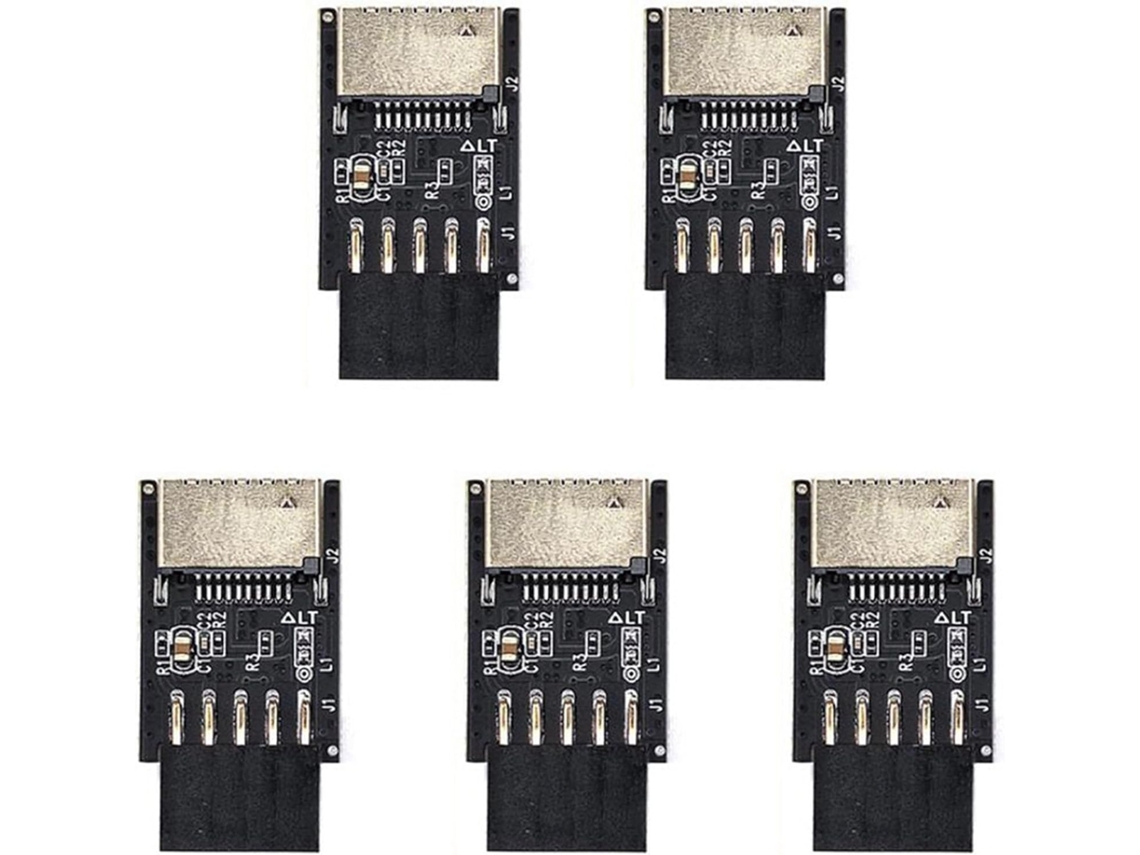 Adaptador Usb 2.0 de 9 Pinos para Placa mãe Tipo C com 5 Conectores Usb 3.2 Interface e SFUSHOS