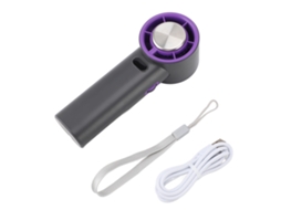 Ventilador Portátil Usb Recarregável 3600mah Cinza