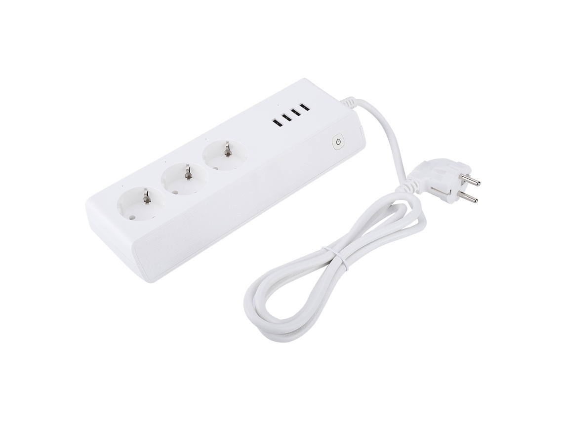 Tomada Inteligente Wifi (4 Tomadas Ac, 4 Usb)