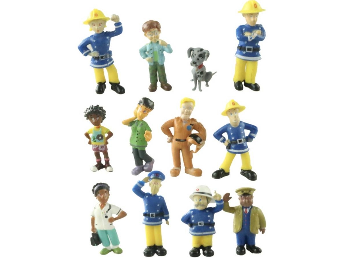 12 Figuras EASTVAPS Fireman Sam PVC (2.5-6cm)