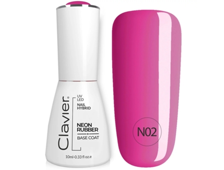Professional Neon Rubber Base Coat N02 Purple Rainbow, 10ml Clavier