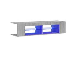 Móvel de TV com luzes LED Cinzento Sonoma MAISON EXCLUSIVE 135x39x30 cm