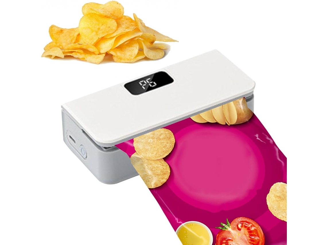 Mini Seladora De Alimentos Com 6 Modos E Visor Digital Para Conservação De Alimentos.