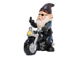 Enfeite De Gramado Com Tema De Motociclista, Estátuas De Resina Duráveis Pintadas À Mão Para Pátios, Passarelas, Degraus, Paisagismo Externo, Gramados