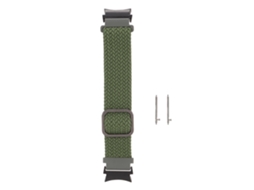 Aetheria pulseira de Náilon Trançada Elástica Ajustável para Galaxy Watch 4 Verde Militar