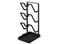 Suporte para painéis de cozinha Tampas com três camadas e bandeja removível, organizador de bancada/armário - aquaforge