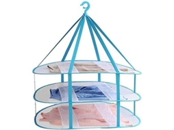 Rack De Secado De Ropa Grande 3 Niveles Plegable Con Malla Para Camisetas Y Sudaderas