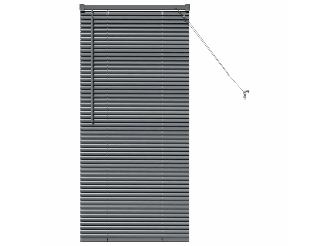 Conjunto 1 Persianas Venecianas Vidaxl Cinzento Alumínio (130 X 65 Cm)