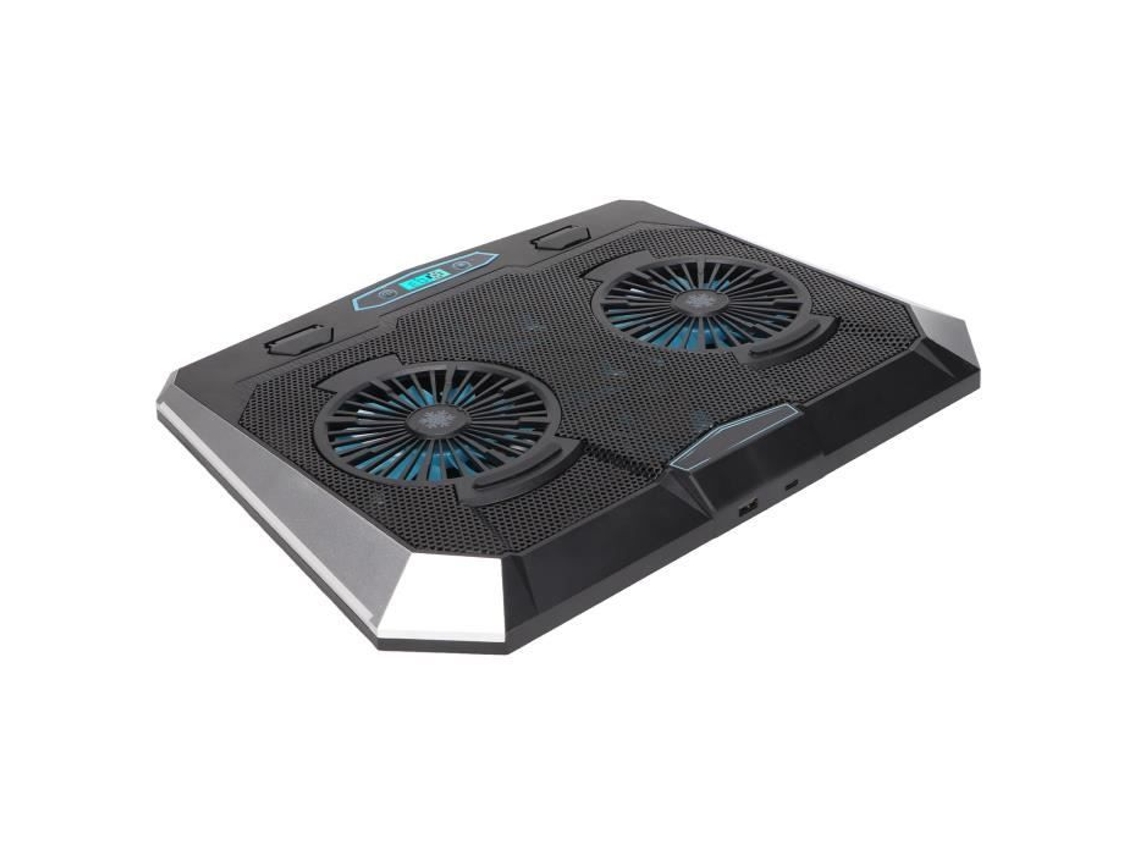 HURRISE Suporte para Resfriamento de Laptop 5 Ventiladores Dissipação Rápida Cores Rgb Silenciosas