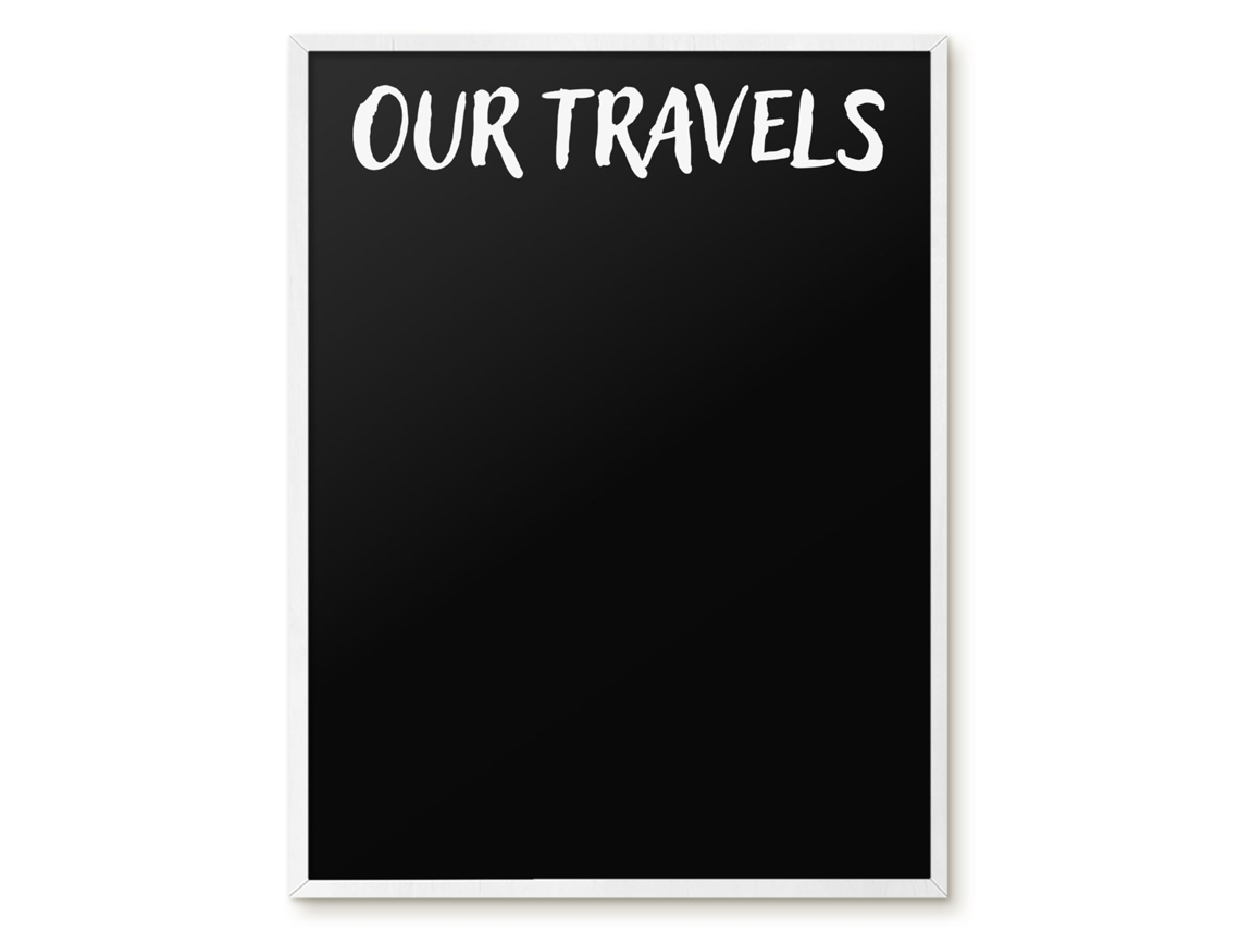 Magnetic Board Our Travels For The Living Room Espelharte (60x80 Cm)