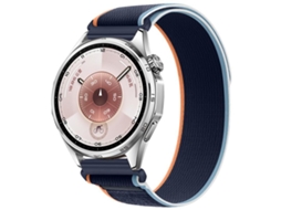 Bracelete Para Huawei Watch Gt 6 (46mm) - Nylon - Fecho De Velcro - Wild Path Loop Azul Marinho