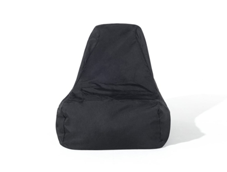 Pufe Poltrona BELIANI Siesta Preto — Tecido | 61x100x75cm