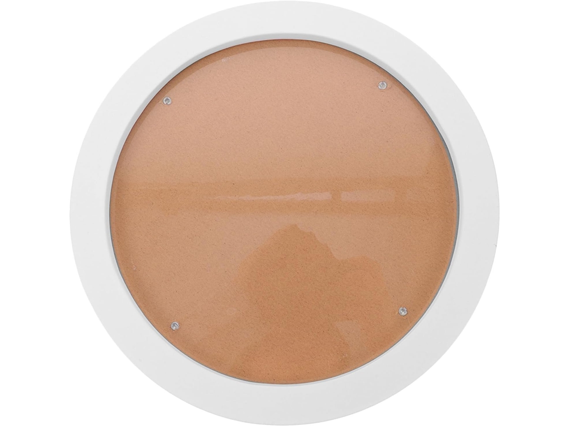 Moldura Decorativa Redonda Branca Para Bordado, Com Bastidor De 35, 5 Cm (14 Polegadas) Para Fixar