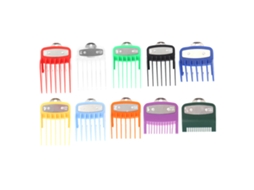 10pcs Pentes De Guarda Para Cortador De Cabelo Profissional Guides Combs Para Wahl Com 10 Tamanhos Diferentes