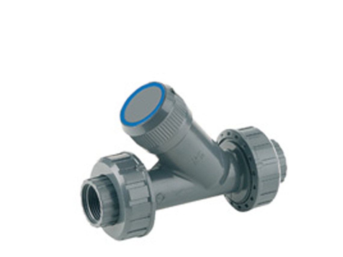 Filtro PVC Inclinado Malla Inox Rosca Fêmea 1 HIDROTEN