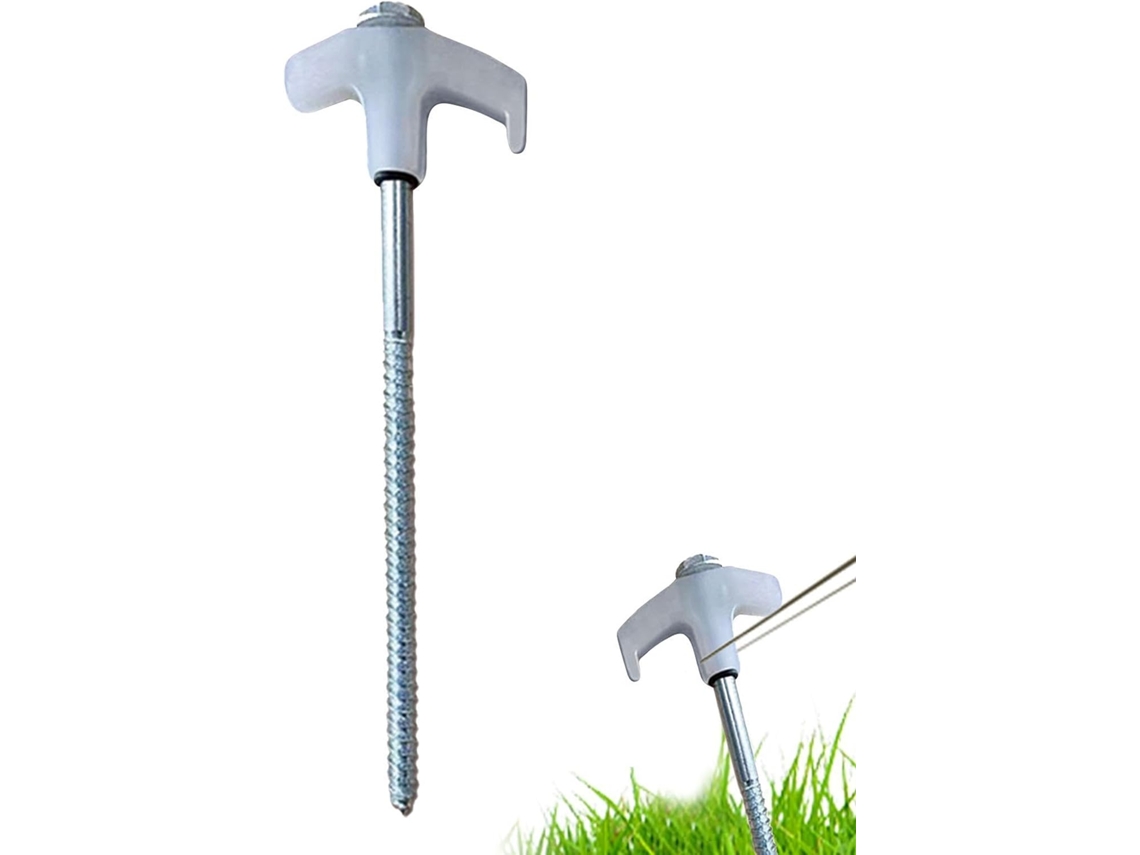 Estacas de Metal para Fixação no Solo,s e Que Brilham no Escuro, 20 Cm Estacas para Camping, Acessórios para Barraca, CHABERLU