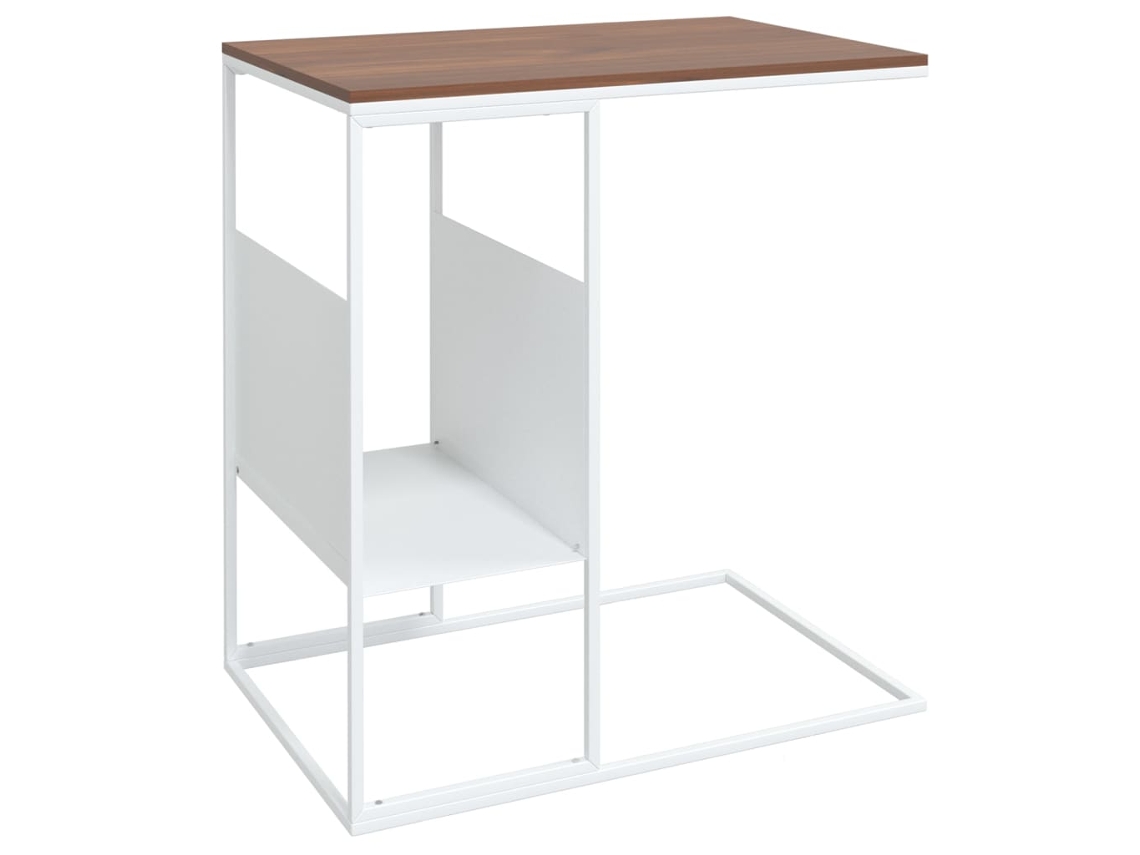 Side Table, Side Tables Vidaxl Branco Madeira Processada (n/a)