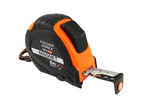 Fita Métrica Magnética Fischer Darex 8m Fita Antiderrapante E Autotravante