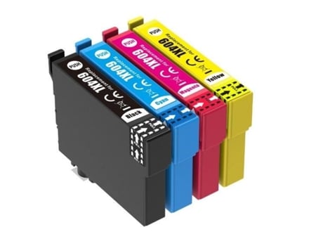 604xl Pacote Com 4 Cartuchos De Tinta Compatíveis Com Epson 604 Xl Abacaxi Para Cartucho Epson 604 Xp2200 Xp2205 Kalia